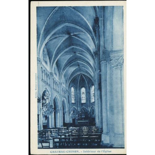 Carte Postale De Château-Chinon (Nièvre) Intérieur De L' Eglise