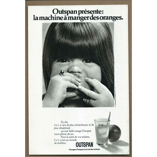 Publicité Papier - Oranges Outspan De 1971