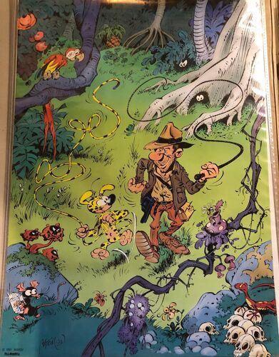 Franquin - Le Marsupilami - 1991 - Eraflé - 50x70cm - Affiche / Poster Envoi En Tube