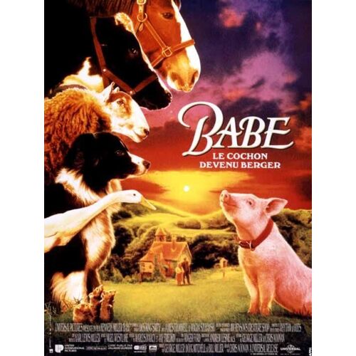 Babe - 1995 - James Cromwell, Magda Szubanski - 40x56cm - Affiche Cinéma Originale - Envoi Plié