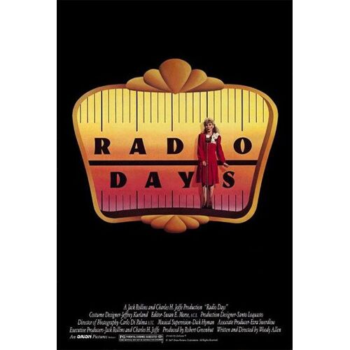 Radio Days - 1987 - Woody Allen - 40x56cm - Affiche Cinéma Originale - Envoi Plié