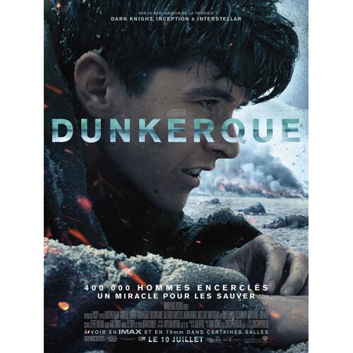 Dunkerque - 2017 - Christopher Nolan, Fionn Whitehead - 40x56cm - Affiche Cinéma Originale - Envoi Plié
