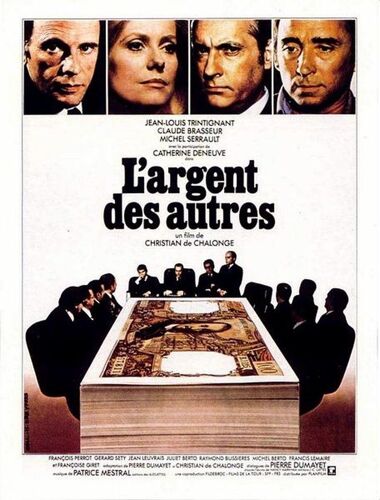 L'argent Des Autres - 1978 - Christian De Chalonge, Michel Serrault, Claude Brasseur - 116x158cm - Affiche Cinéma Originale - Envoi Plié