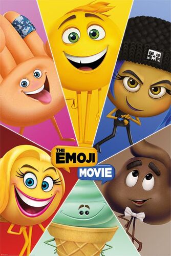 The Emoji Movie (Star Characters) - 61x91,5cm - Affiche / Poster Envoi En Tube