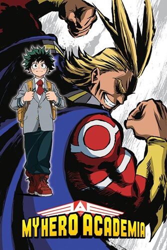My Hero Academia - All Might Flex - 61x91,5cm - Affiche / Poster Envoi En Tube