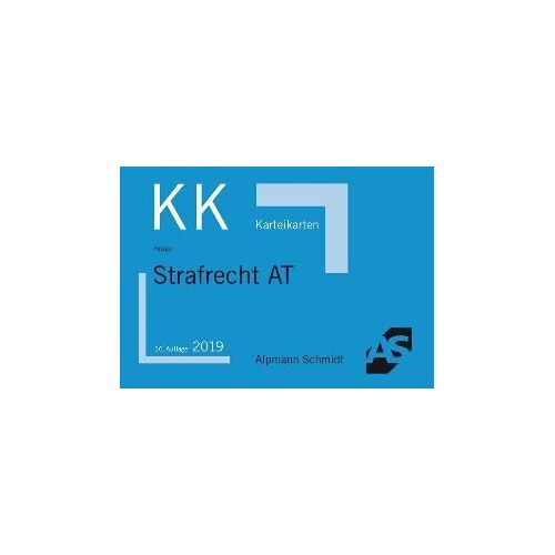 Karteikarten Strafrecht Allgemeiner Teil