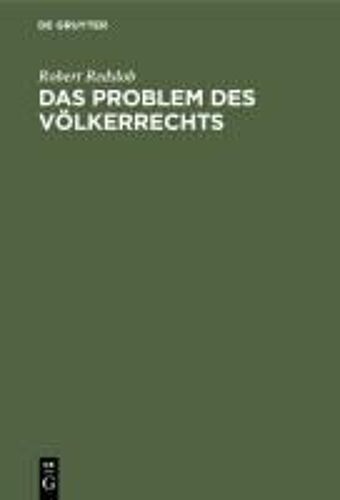 Das Problem Des Völkerrechts