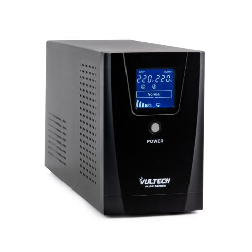 Vultech UPS1500VA-PURE alimentation d'énergie non interruptible Interactivité de ligne 1,5 kVA 1200 W 3 sortie(s) CA