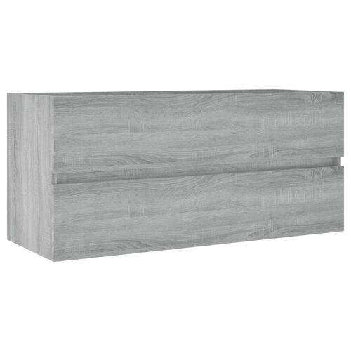 vidaXL Armoire de lavabo Sonoma gris 100x38,5x45 cm Bois d'ingénierie