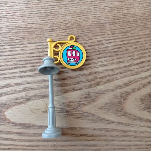 LAMPADAIRE AVEC PANNEAU BUS -LEGO Fabuland-