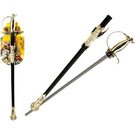 Sabre Avec Étui Noir Et Doré 67 Cm (Taille Unique)