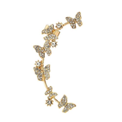 Butterfly Wrap Boucles D'oreilles Scintillant Strass Poignets D'oreilles Boucles D'oreilles Oreille Bone Clip