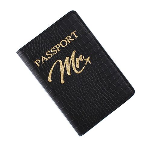 pour Crocodile Motif PU Cuir Marié Marié Passeport Couvertures Titulaire Protecteur de carte pour Organisateur de cas