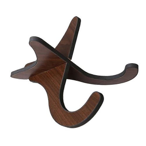 Ukulele Stand Portable Wood Guitar Rack X-Frame Style Musical Instrument Holder