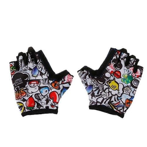 Gants De Cyclisme Pour Enfants Demi-Doigt Patin Respirant Équitation Antidérapant Sports De Plein Air