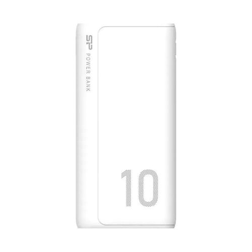 Silicon Power Gp15 Batterie Externe 10000mah - Blanc- Usb-A: 2x - Inputs: 1x Microusb, 1x Usb-C