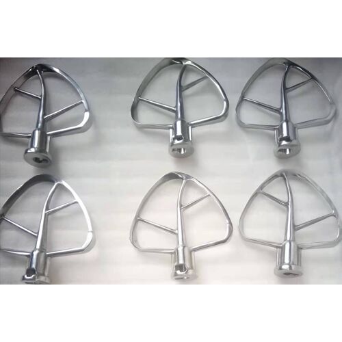 Batteur plat SS Compatible avec les mélangeurs de cuisine KitchenAid 4.5 à 5 litres, mélangeur de gâteaux lavable au lave-vaisselle, fouet à palette
