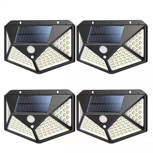 Antcool Lampe Solaire Extérieure De Jardin 100led Capteur De Corps Humain (4pcs)