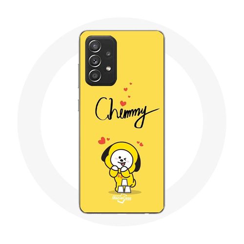 Coque Pour Samsung Galaxy A52 Bts Bangtan Garçons Bt21 Chimmy Jimin Fond Jaune