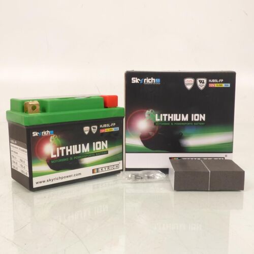 Batterie Skyrich Scooter Peugeot 50 Elystar - Etrier Ajp 2008-2013 Yb5l-B / Hjb5l-Fp / 12v 1.6ah Neuf