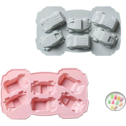 Moule En Silicone De Voiture 3d Forme De Voiture Moule À Bonbons Au Chocolat Moule De Voiture De Course Mignon Pour Les Enfants Utilisé Pour Faire Des Gâteaux Faits À La Main, Des Crayons, Du Fondant,