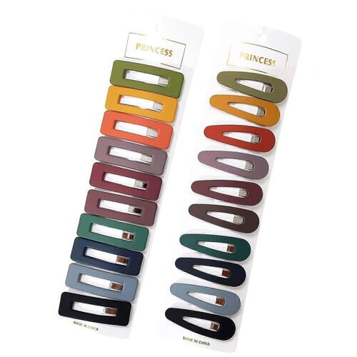 Heyone 20pcs Matte Snap Hair Clip Barrettes Pour Les Filles Femmes, No Slip Cute Solid Candy Color Hair Accessories Hair Accessories Épingles À Cheveux (Couleur A) 