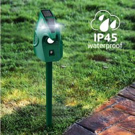 Vert - Dissolvant'animaux À Ultrasons, Répulsif Solaire'extérieur, Capteur De Mouvement, Flash Lumineux Pour Chien Chat Raton Laveur Lapin