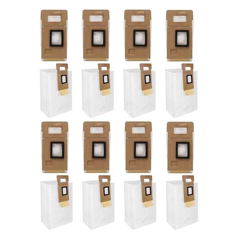 Sacs de poussière de remplacement pour aspirateur Xiaomi Roborock S7 +, 16 pièces, pour aspirateur et station de vidange automatique, grande capacité 3L