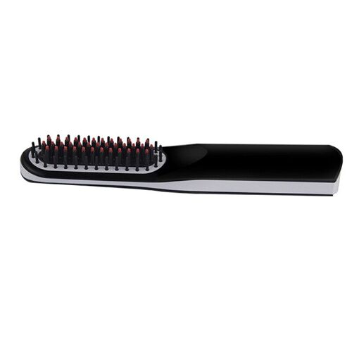 Peigne À Cheveux Lisse Portable, Rechargeable Par Usb, Pour Barbe, Lisseur