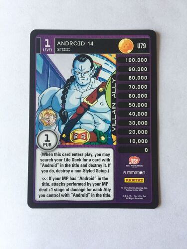 Carte Dragon Ball Z Vengeance De 2016 U79