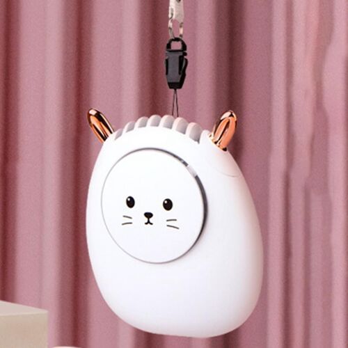 Mini ventilateur suspendu au cou, Rechargeable par USB, avec lanière, mains libres, 3 vitesses, silencieux, pour collier, Camping, Sport en plein air