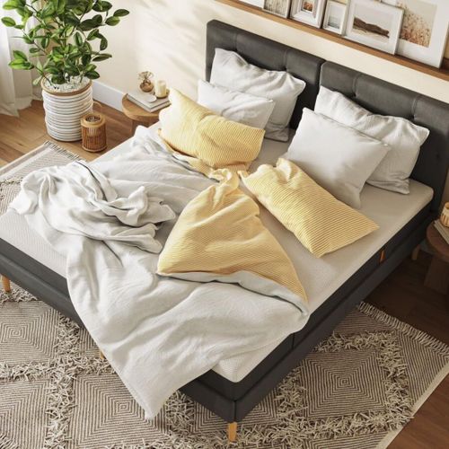 Matelas Hybride - Matelas 90x190, 25 Cm D'épaisseur, Mousse À Mémoire Et Ressorts,Couchage Indépendant