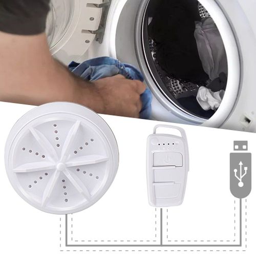 Mini Machine à laver à ultrasons, nettoyeur de vêtements, USB rotatif pour pantalons, sous-vêtements, chaussettes, soutien-gorge, voyage à domicile, Camping