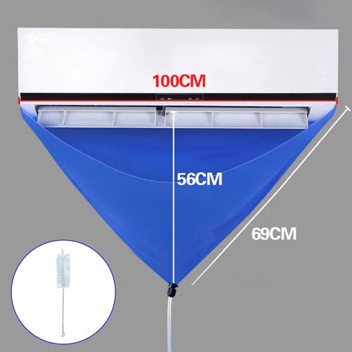 Sac de nettoyage de climatiseur, housse de nettoyage extensible pour climatiseur mural, sac de nettoyage de climatiseur