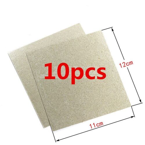 Pièces pour fours à micro-ondes, 10 pièces, feuilles de mica, pour micro-ondes, 12x11cm