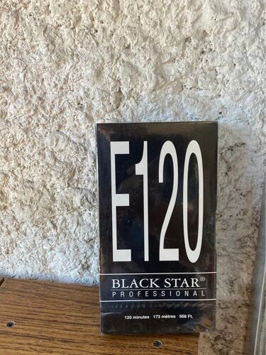 Cassette Vidéo Vierge Black Star E 120