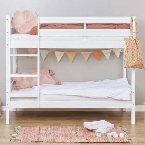 Lit superposé Enfant certifié ECO, 70x160, Blanc, pin Massif