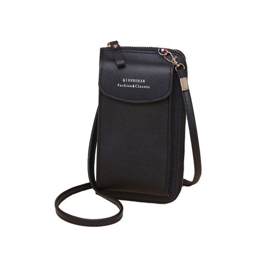 Sac De Téléphone À Bandoulière En Cuir Pu Le Noir