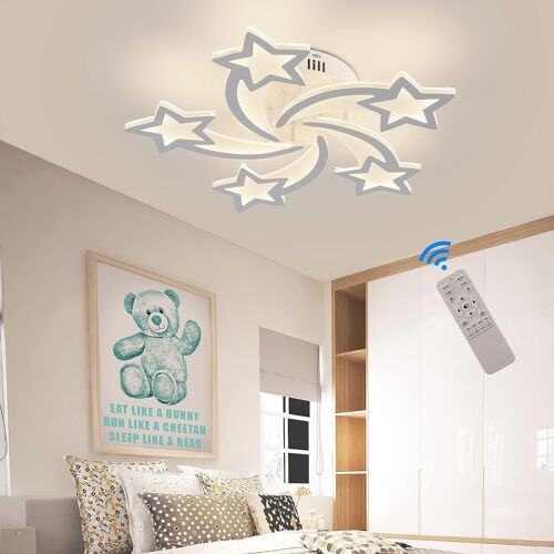 Plafonnier Chambre, Lustre Chambre Enfant, Plafonnier Led Chambre Enfant 56w, Lampe Plafond Chambre Pour Chambre À Coucher Chambre D'enfant Chambre De Filles Ou De Garçons, Diamètre 65cm 3000-6000k