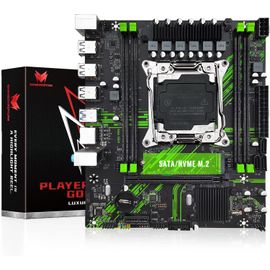 X99 Pr9 Lga 2011-3 Carte Mère Pour Intel Xeon E5 V3 V4 Lga 2011-V3 Socket Processeur(Ddr4 Max 128 Go,Pcie 3.0,Nvme M.2,Sata 3.0,Usb 3.0,Gigabit Lan)