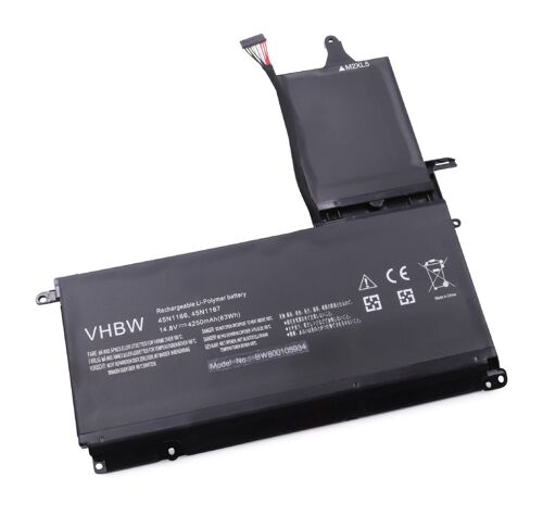vhbw Batterie compatible avec Lenovo ThinkPad S5 20B0001ACD, S5 20B3S00200, S5-S531 ordinateur portable (4250mAh, 14,8V, Li-ion)