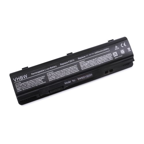 Batterie Li-Ion 4400mAh 11.1V noire pour DELL Inspiron 1410, Vostro 1014, 1015, A840, A860, A860n, remplace les modèles 312-0818, 451-10673, F286H