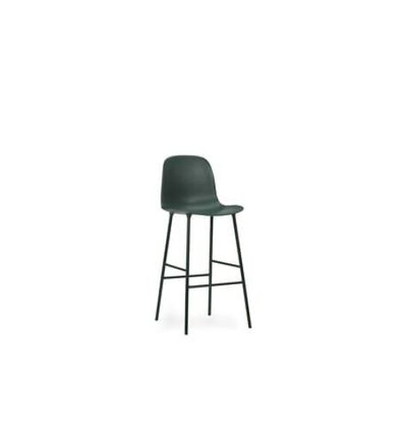 Chaise de bar Form structure en acier - vert - 75 cm