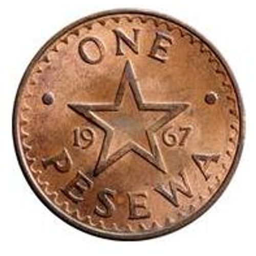 Pièce 1 Pesewa Ghana - 1967