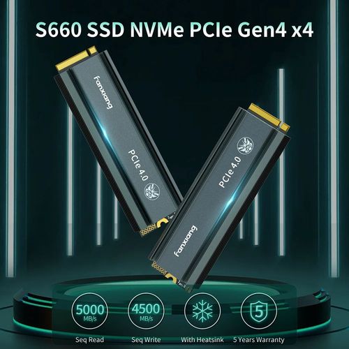 Disque SSD Interne M.2 2280 NVMe PCIe4.0x4, Modele: 500GB