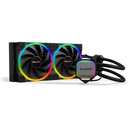 Be Quiet ! Pure Loop 2 Fx 280Mm Watercooling,2 Ventilateurs Light Wings 140Mm Pwm High-Speed,20 Led Argb,Bloc De Refroidissement Éclairé,Hub Argb-Pwm