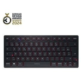 CHERRY KW 9200 MINI - Clavier - sans fil - 2.4 GHz, Bluetooth 5.0 - AZERTY - Belge - commutateur : CHERRY SX - noir