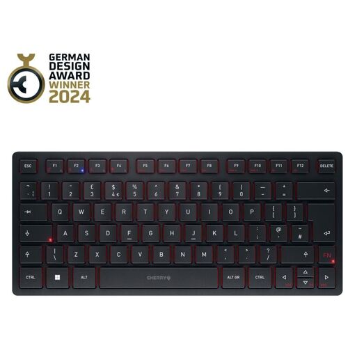 CHERRY KW 9200 MINI - Clavier - sans fil - 2.4 GHz, Bluetooth 5.0 - QWERTY - R.-U. - commutateur : CHERRY SX - noir