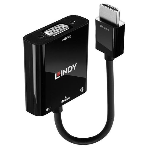Lindy - Convertisseur vidéo - HDMI - VGA - noir