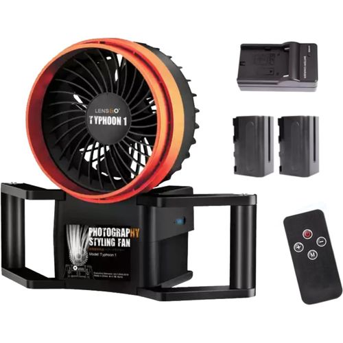 Typhoon Ventilateur Pour Photographie De Studio Ventilateur Pour Photographie Professionnelle 10 M Télécommande 50 W 500 Tr/Min 1/4" Vis Pour Portrait De Mode Photos Vidéo Shooting